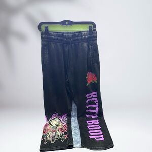Betty Boop Black and Pink Women’s Joggers Pants M